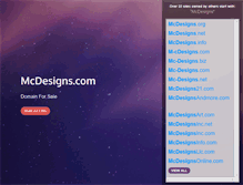 Tablet Screenshot of mcdesigns.com